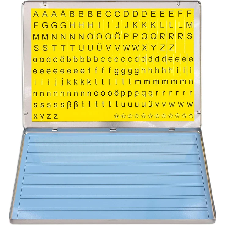 Betzold 86570 - Lese-Magnetbox mit 213 Buchstaben-Blöcken - Lernspielzeug Lesen Lernen Lesebox Deutsch-Unterricht Kinder Grundschule – Bild 6