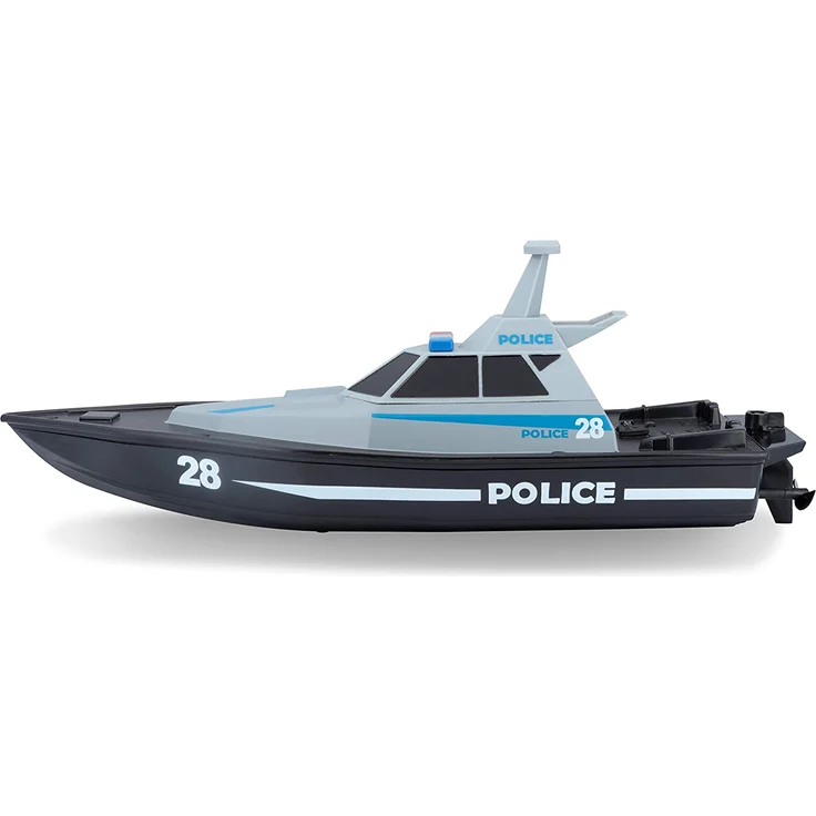 Maisto Tech R/C Polizeiboot: Ferngesteuertes Spielzeugboot im Polizei-Look, 35 Meter Reichweite, Akku mit USB-Ladefunktion, 34 cm, schwarz (582196) – Bild 11