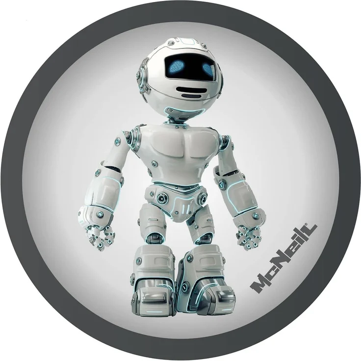 McNeill McAddys zu Schulranzen Roboter hellgrau
