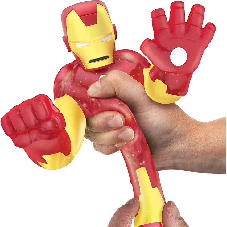 Heroes of Goo Jit Zu, super stretchy Action-Figur mit einzigartigen Füllungen, lizenzierte Marvel-Edition: Iron Man - Preisvergleich – Bild 3