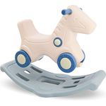 2-in-1 Schaukelpferd und Rutscher für Kinder ab 1 Jahr Baby Schaukeltier - Preisvergleich