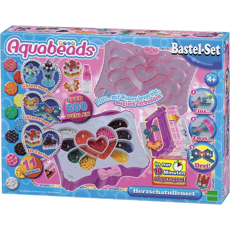 Aquabeads Bastelset Herzschatullenset