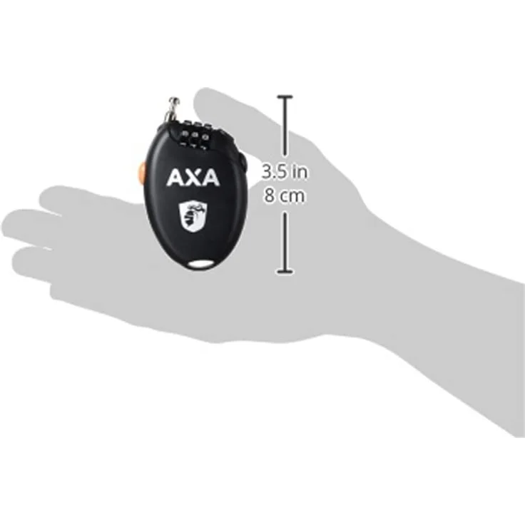 Axa Kabelschloss AXA Roll Länge 75 cm D 1,6 mm schwarz – Bild 3