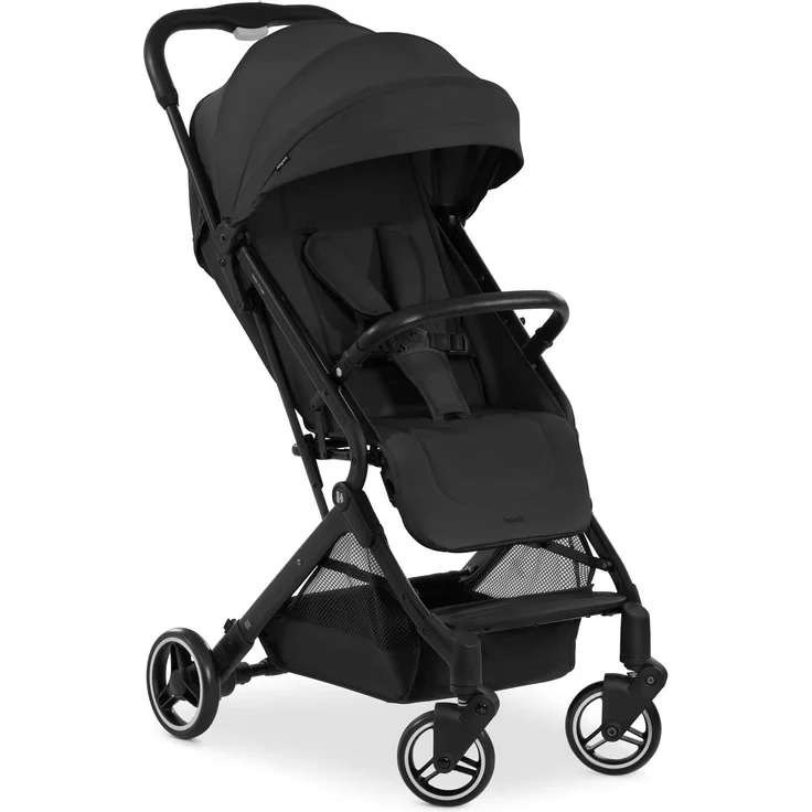 hauck Reise Buggy Travel N Care, für Kinder, bis 25 kg Belastbar, Leicht, Kompakt, Komfortable Sitz-/Liegefunktion, Leichtlaufräder, Federung, UV-Schutz 50+, Einhändig Klein Faltbar, Schwarz – Bild 1