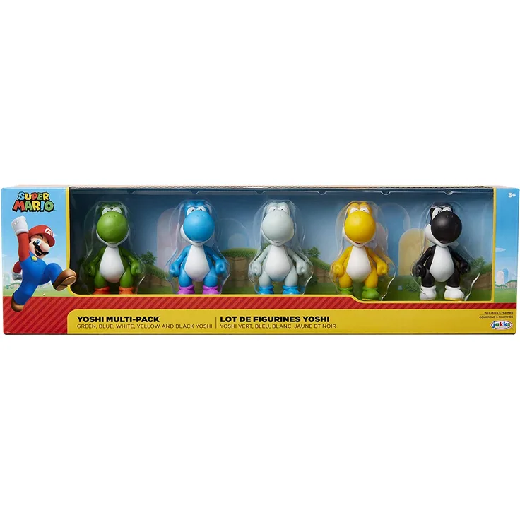 Jakks World of Nintendo : Yoshi Multi Coloured 5-Pack