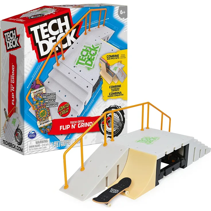 Spin Master Tech Deck ramp set- X-Connect toy vehicle (starter set with fingerboard and accessories)
