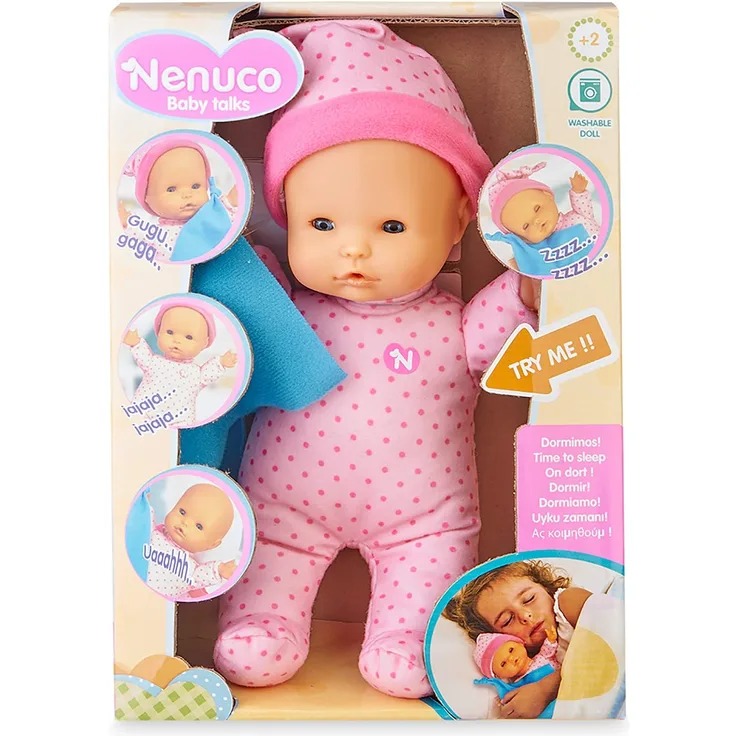 Nenuco Baby Talks, we Sleep - doll with Sounds for Children from 1 Year (Famosa 700016280)