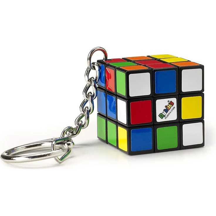 Jumbo 00728 - Rubik's Cube Schlüsselanhänger, Zauberwürfel