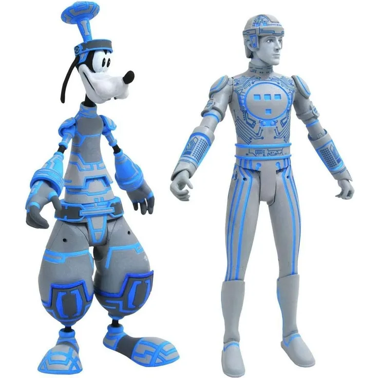 Kingdom Hearts Select Actionfigur: Goofy and Tron