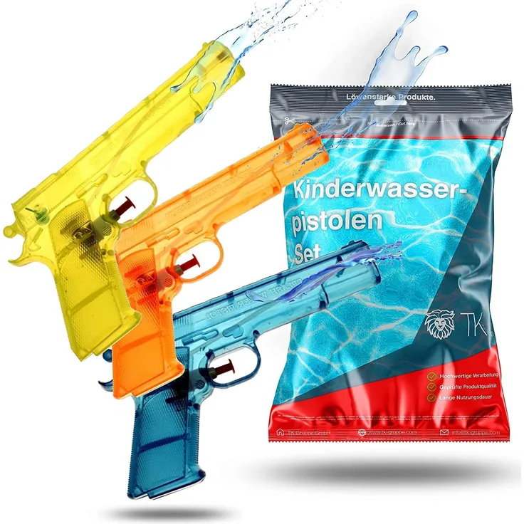 16x Wasserpistolen Set 15 cm Wasserspritzpistole Spritzpistole klein mini Wasser für Kinder als Mitgebsel, Kindergeburtstag, Giveaway, give aways Mitbringsel Jungen Mädchen (16x Stück)