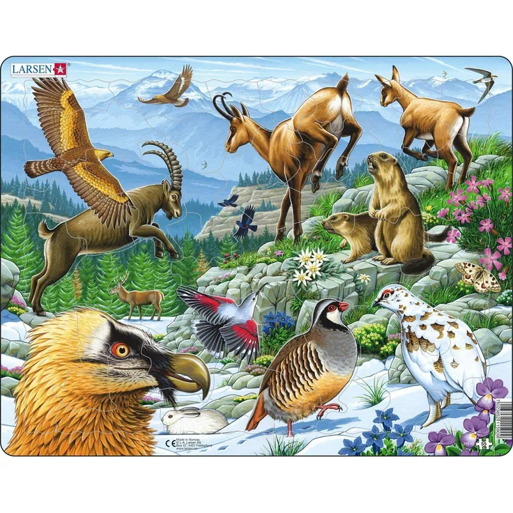 Motivpuzzle - Tiere der Alpen