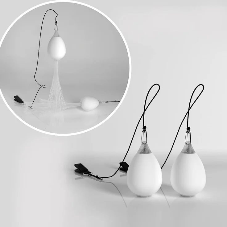 Papi Dada Glasfaser LED POI Bälle - USB wiederaufladbare POI Jonglierbälle, Zirkusartikel Spielzeug Set für Anfänger und Profis, Kinder und Erwachsene, 1 Paar Glühende POI Bälle mit 20 Lichtmodi – Bild 5