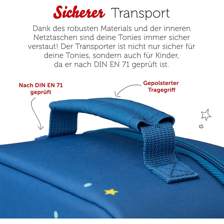 Tonies 'Bühnen-Transporter Durch die Galaxie', zum Transport der Toniebox und der Toniefiguren – Bild 4
