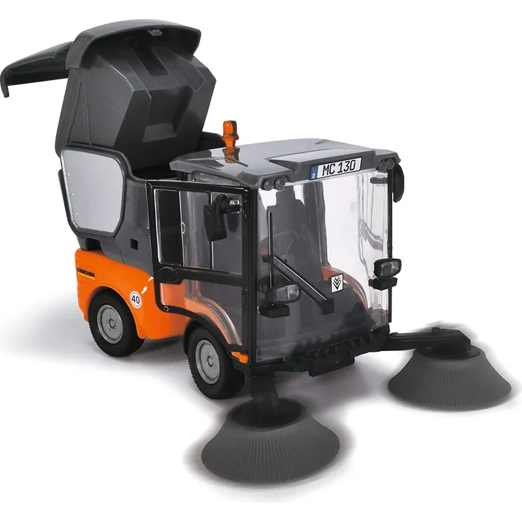 Dickie Toys 203834003 Street Sweeper, orange/grau – Bild 2