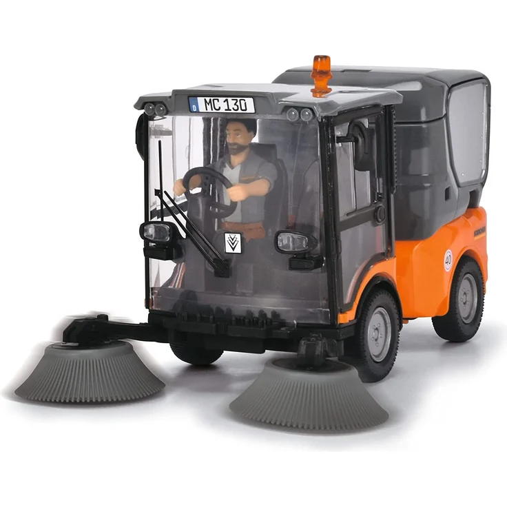 Dickie Toys 203834003 Street Sweeper, orange/grau – Bild 3