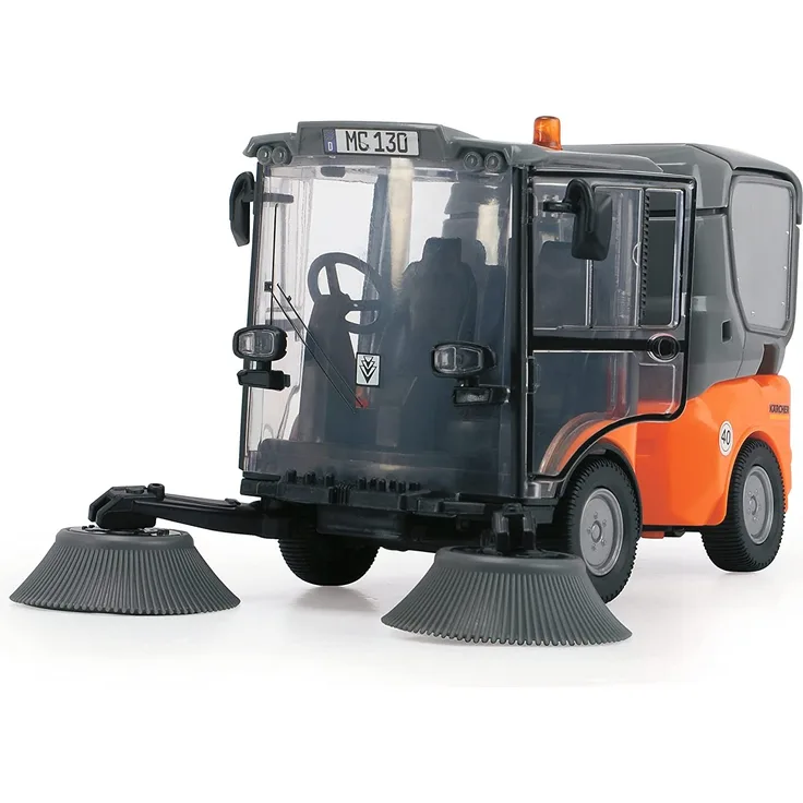 Dickie Toys 203834003 Street Sweeper, orange/grau