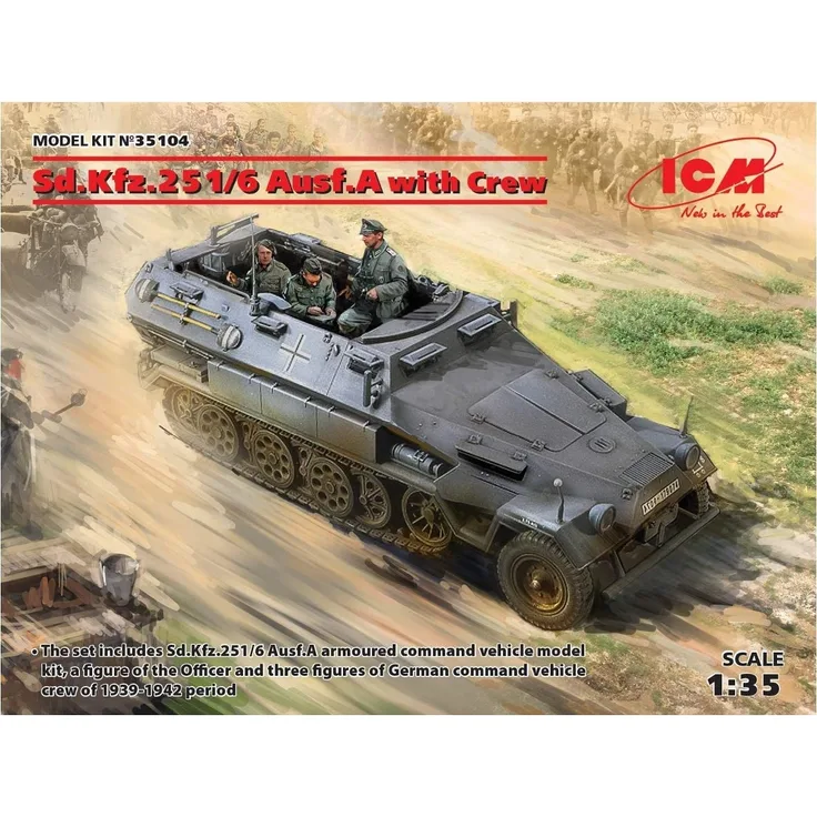 ICM 35104 Sd. Kfz. 251/6 Ausf. A with Crew, Limited