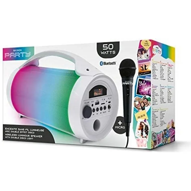 BigBen Bluetooth Lautsprecher - Party - weiß
