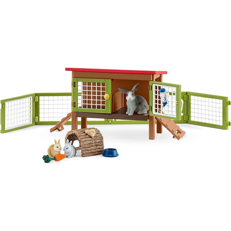 Schleich - World of Nature - Farm Life - Kaninchenstall – Bild 1