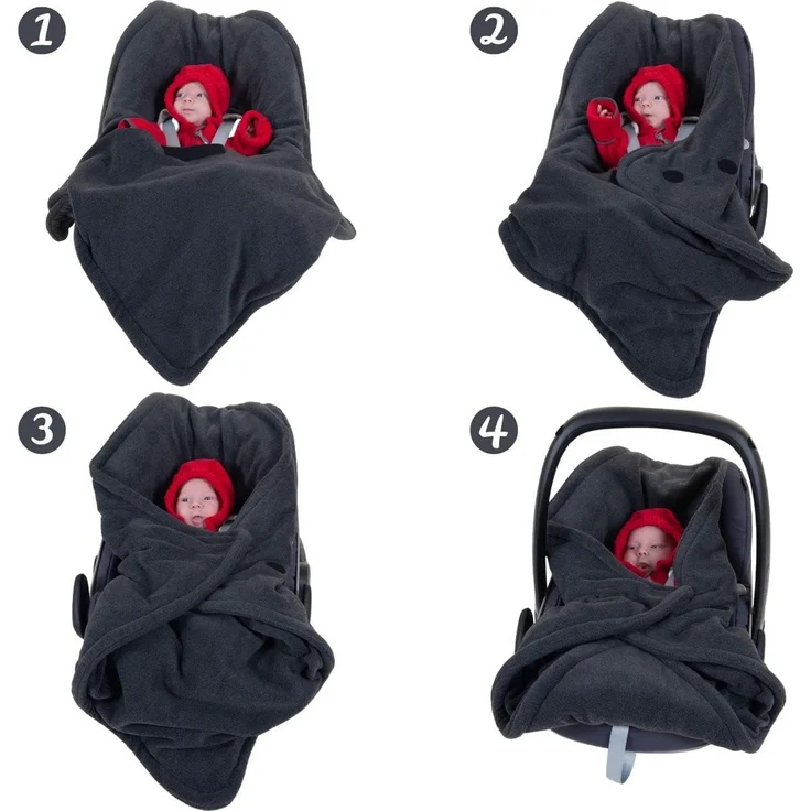 Fleece-Decke anthrazit – Bild 8