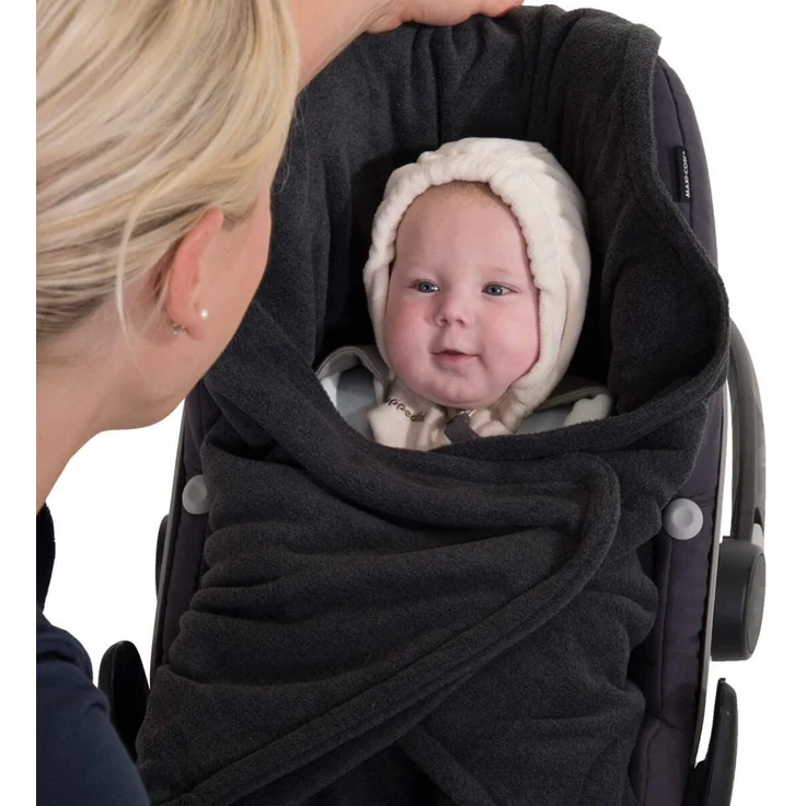Fleece-Decke anthrazit – Bild 2