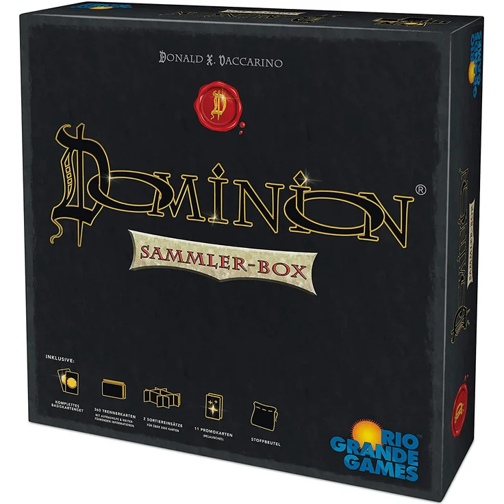 Rio Grande Games 22501421 Dominion-Sammler-Box: Die Exklusive Sortier-und Aufbewahrungslösung für über 3000 Karten inkl. Trennerkarten – Bild 2