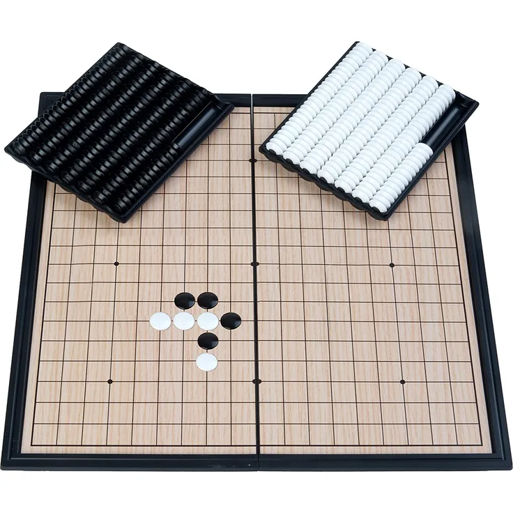 Engelhart- 250412 - Go Spiel Magnetisch , 24 cm x 24 cm - Reise Kompaktspiele - Klappbrettspiel - Japanische magnetische Brettspiele