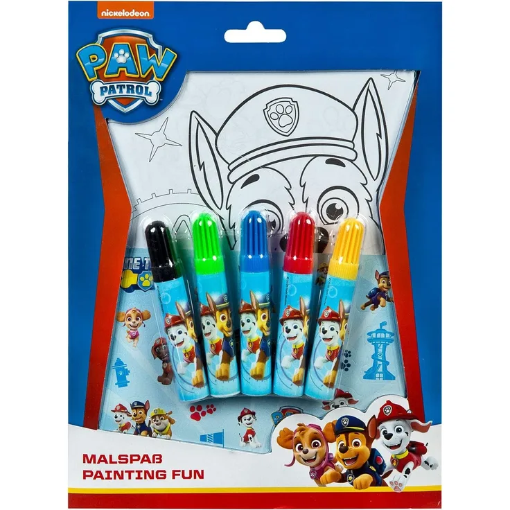 Malset | 16-teilig | Paw Patrol | Kreativ Set | Malspaß | Stifte