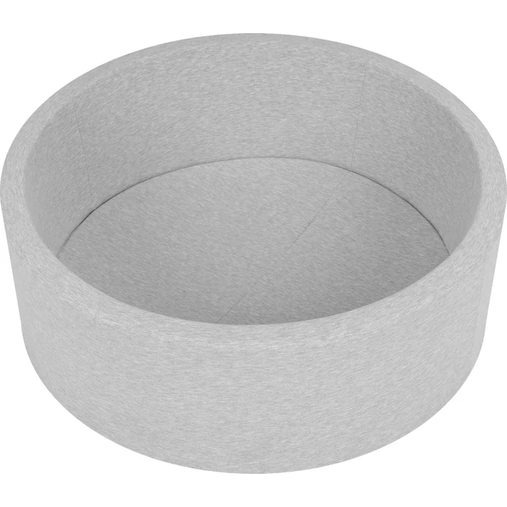 SELONIS Bällebad Bällepool Für Baby Kinder 90X30cm/Ohne Bälle Rund, Hellgrau: Grau/Weiß/Türkis - Preisvergleich – Bild 1