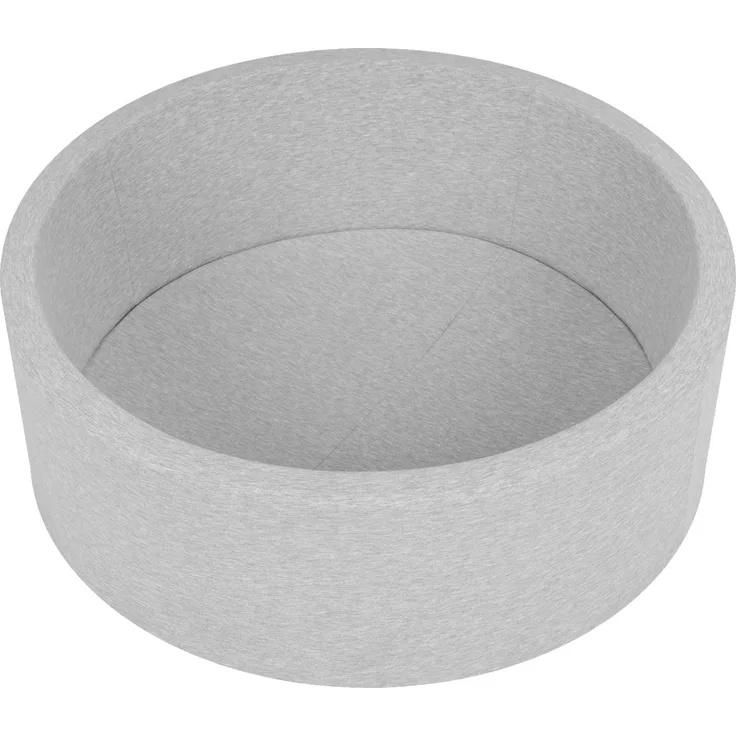 SELONIS Bällebad Bällepool Für Baby Kinder 90X30cm/Ohne Bälle Rund, Hellgrau: Grau/Weiß/Türkis - Preisvergleich