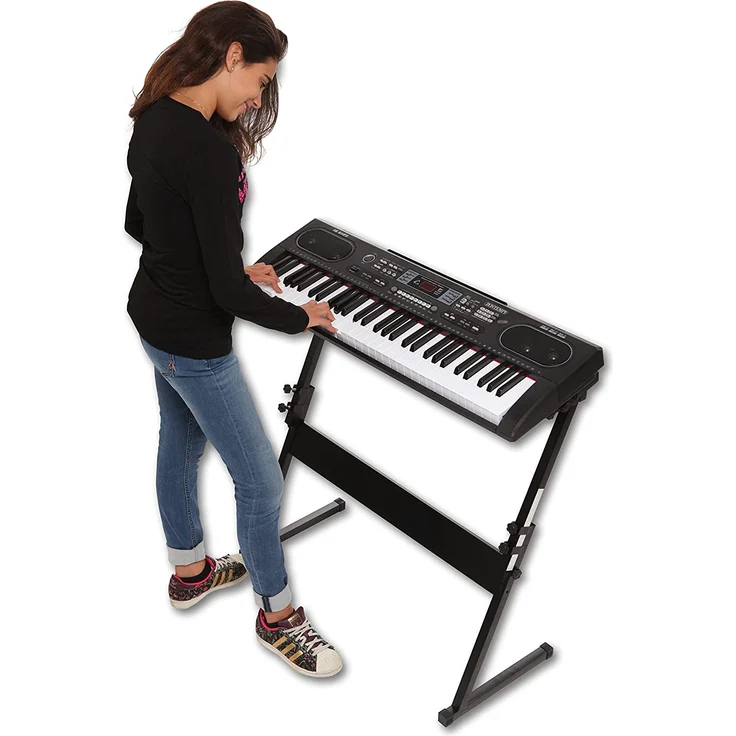 Bontempi 16 6125 6125-Digitales Keyboard 61 Profi-Größe Tasten, schwarz – Bild 3