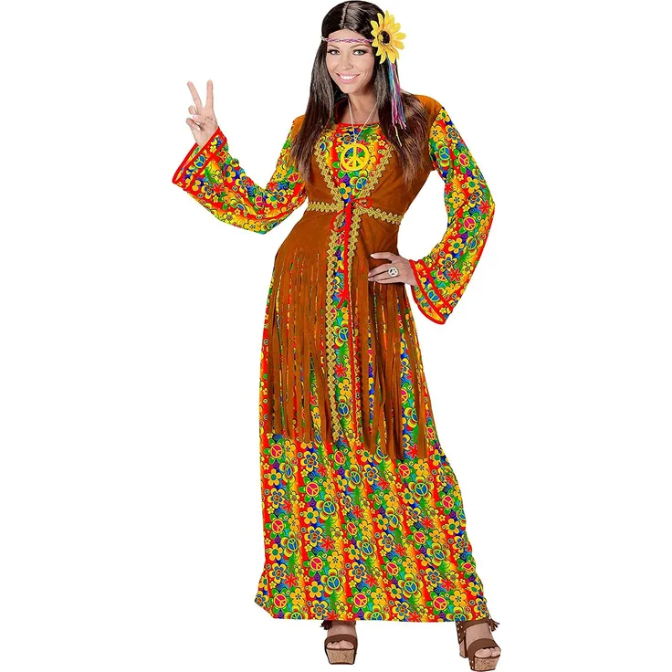 Widmann 06842 Erwachsenenkostüm Hippie, M