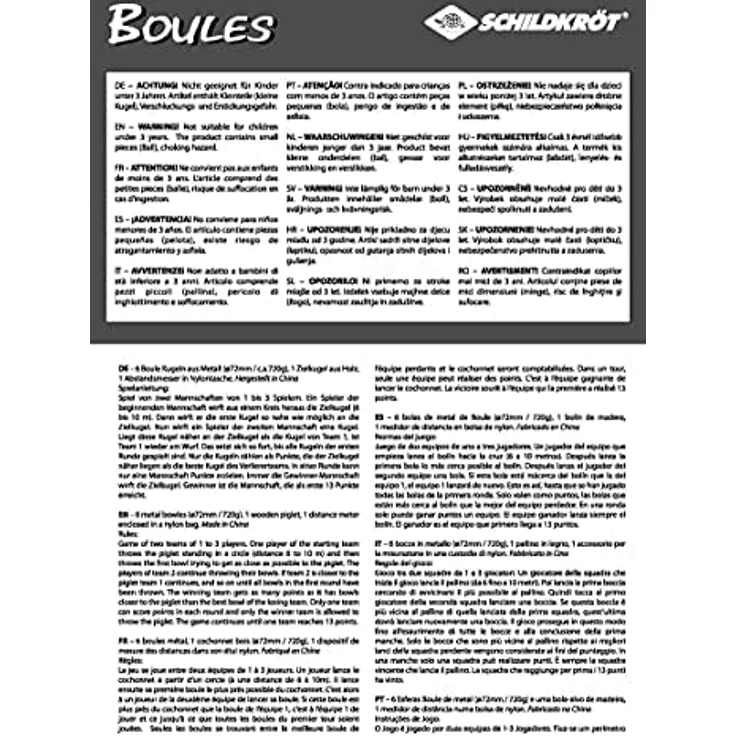 Boule / Boccia / Petanque Set Stahl – Bild 4