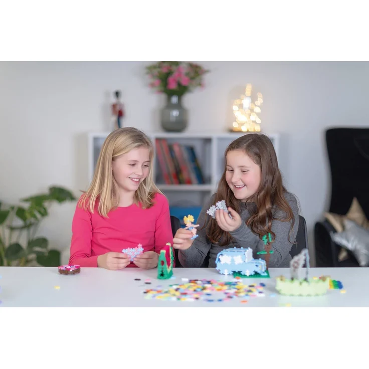 Plus-Plus 9603812 Mini Geniales Konstruktionsspielzeug, Learn to Build Super Pastel Bausteine-Set, 1200 Teile, bunt – Bild 9