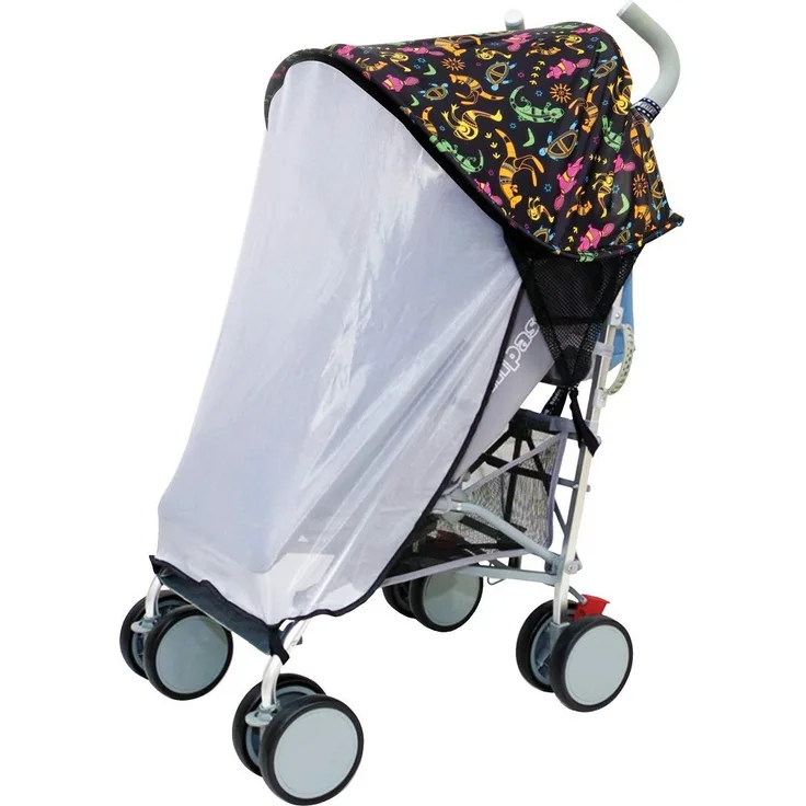 Dreambaby F284 Extenda-Shade® Kinderwagen Sonnenschutz Sonnenverdeck Sonnendach universal EXTRAGROSS mit Seitenschutz, schwarz