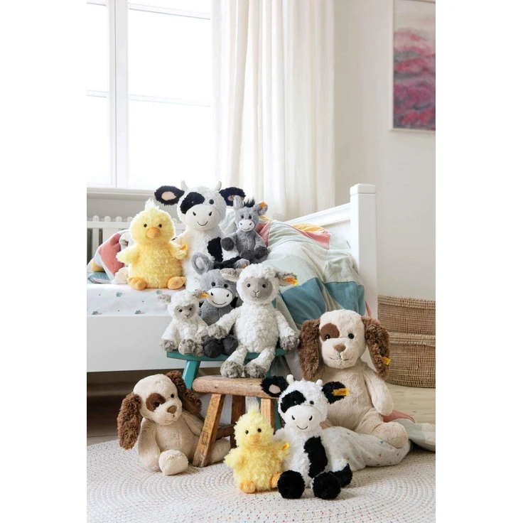 Steiff 073892 Original Plüschtier Pipsy Küken, Soft Cuddly Friends Kuscheltier ca. 14 cm, Markenplüsch mit Knopf im Ohr, Schmusefreund für Babys von Geburt an, gelb – Bild 5