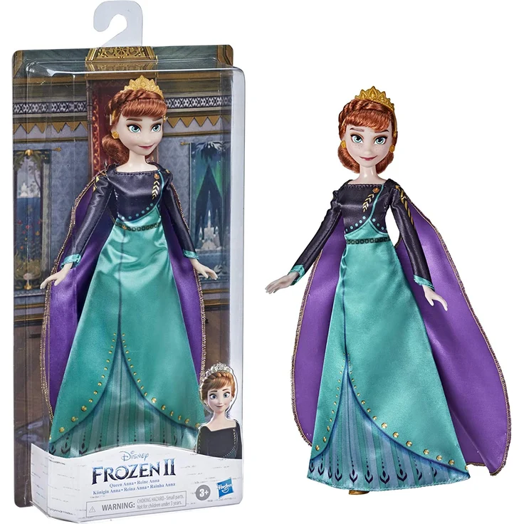 anna Frozen II junior 25 cm grün/lila Teenagerpuppe – Bild 2