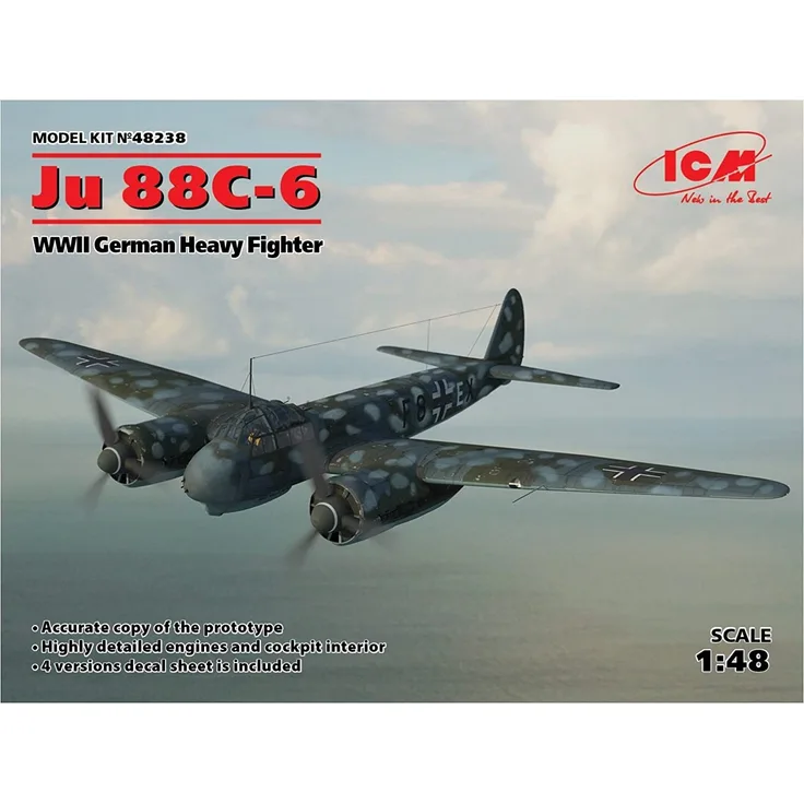 ICM 48238 JU 88C-6, WWII German Heavy Fighter