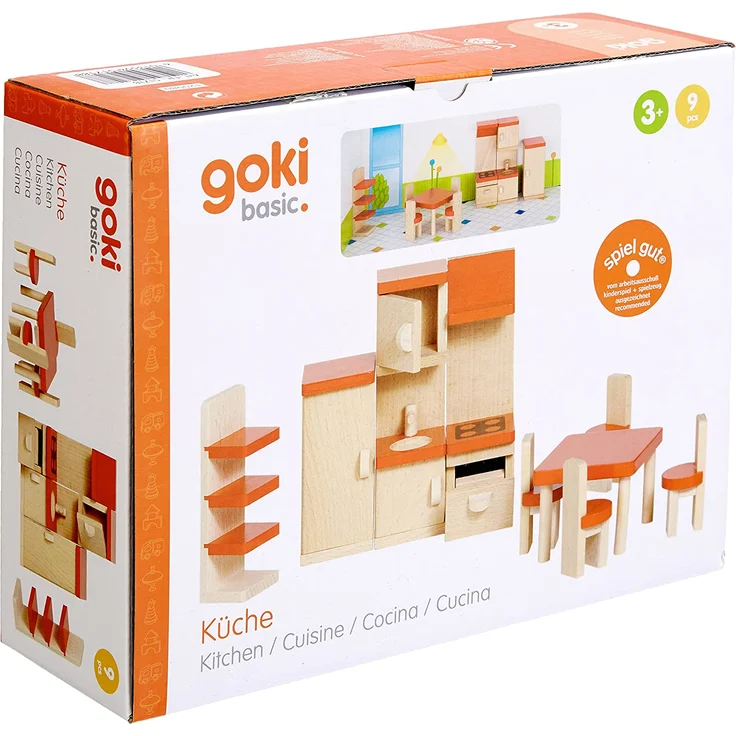 Goki 51718 Puppenmöbel Küche, Basic - Preisvergleich – Bild 2