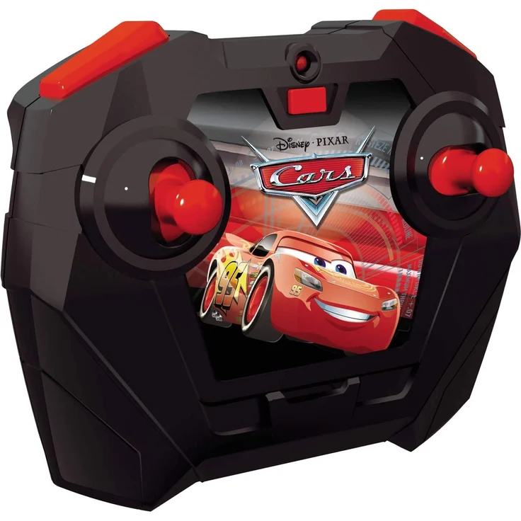 Dickie Toys 203084028 Cars 3 Lightning McQueen Turbo Racer, RC, ferngesteuertes Auto mit 2-Kanal Fernbedienung, Spielzeugauto mit Turbofunktion, USB Ladefunktion, inkl. Batterien, Maßstab 1:24, 17 cm – Bild 3