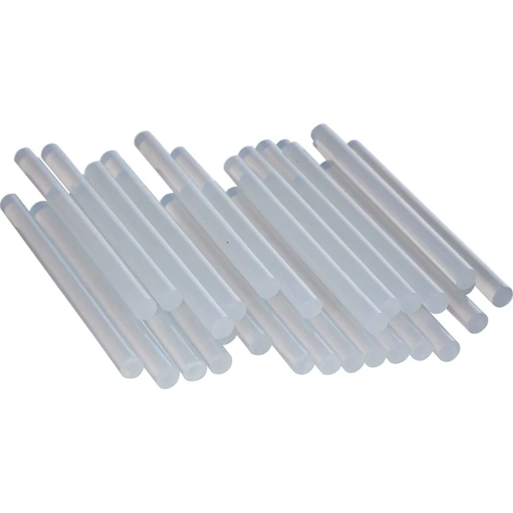 Westcott Mini-Klebesticks I Set: 30 Stück I 7mm Durchmesser I 102 mm lang I transparent I Patronen für Heißklebepistole I E-16837 00, 7 mm – Bild 2
