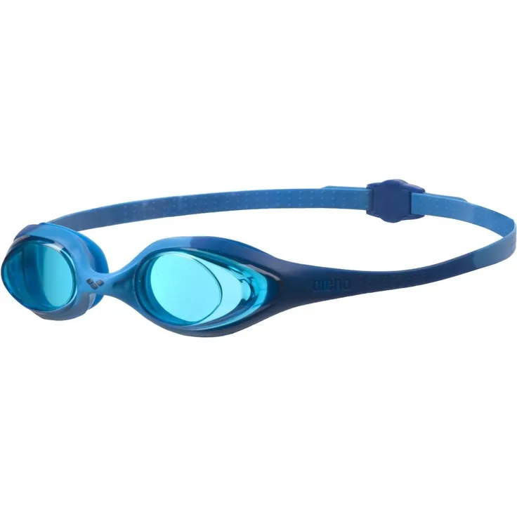 arena Kinder Unisex Training Wettkampf Schwimmbrille Spider Junior (UV-Schutz, Anti-Fog, Harte Gläser), Blue-Lightblue-Blue (78), One Size