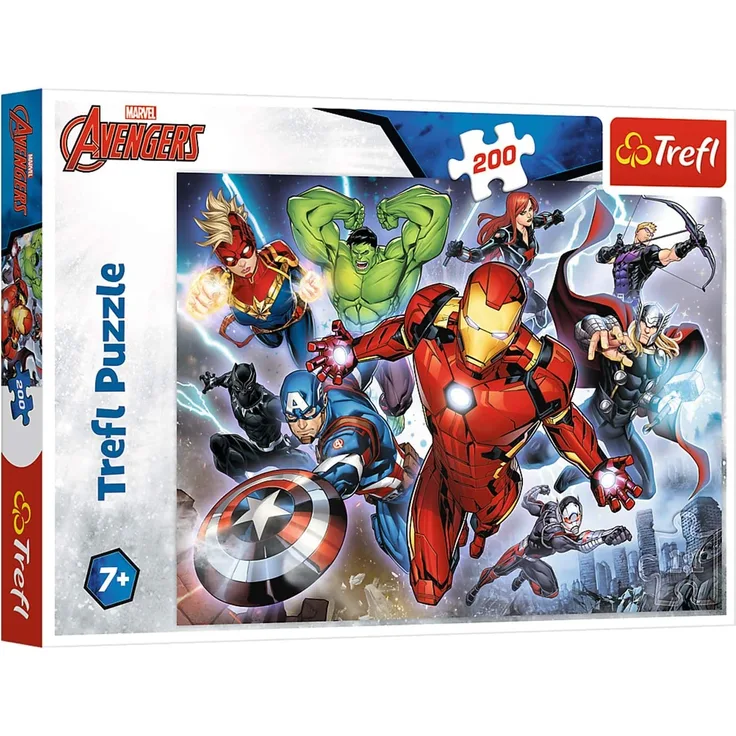 Trefl 13260 Marvel Avengers 200 Teile, für Kinder ab 7 Jahren Puzzle, Mehrfarbig - Preisvergleich