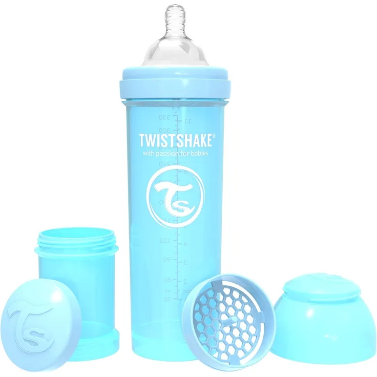 Vital Innovations 78262 Trinkflasche Twistshake Anti-Kolik, 330 ml, blau