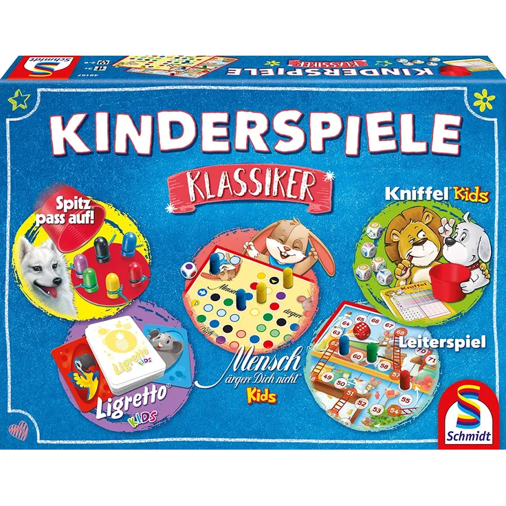 Schmidt Spiele 49189 Kinderspiele Klassiker, Kinderspielesammlung, Bunt