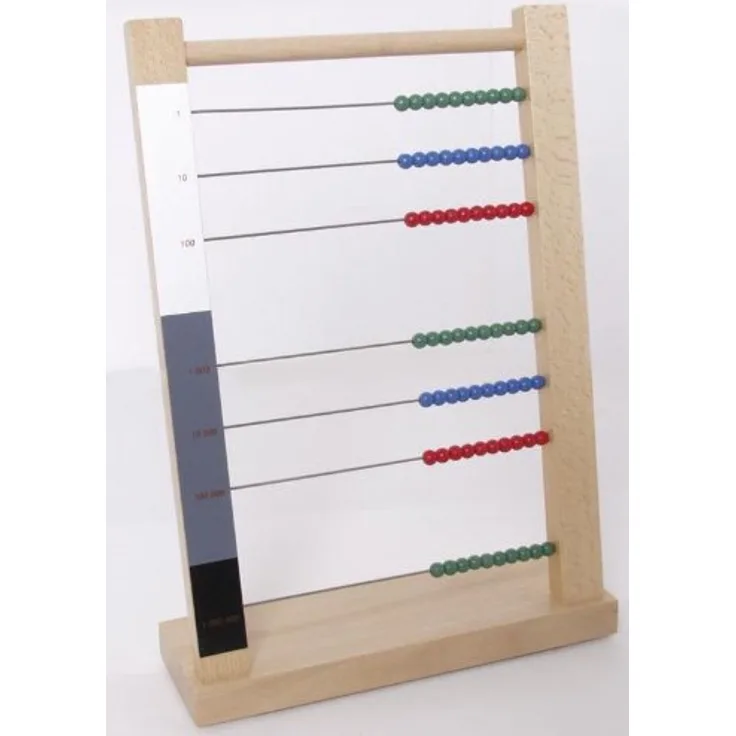 Montessori Großer Rechenrahmen, Rechenschieber, Lernspielzeug