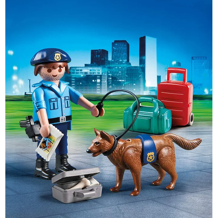 PLAYMOBIL 70085 Ostereier Polizist mit Spürhund, bunt – Bild 2