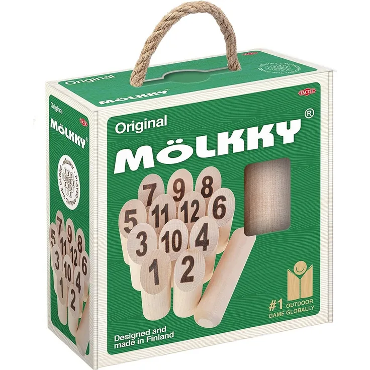 Tactic 54903 – Geschicklichkeits-/Wurfspiel Mölkky, wir in Box geliefert