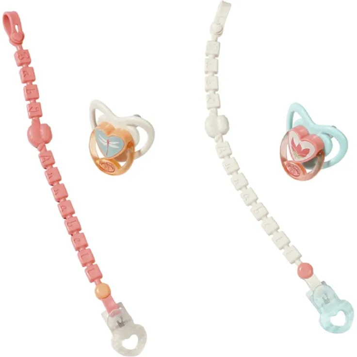Zapf Creation 703021 Baby Annabell Schnuller mit Clip Puppenzubehör, 1 Stück - Farbe nach Vorrat