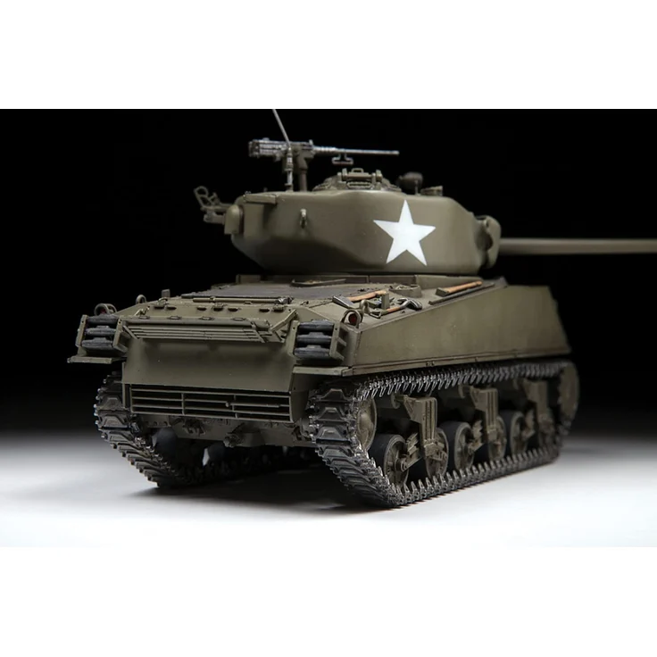 Zvezda 3676 1:35 M4A3 (76) W Sherman-Modellbausatz,Plastikbausatz, Bausatz zum Zusammenbauen, detaillierte Nachbildung, unlackiert – Bild 5